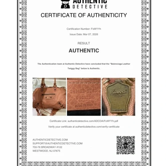 Balenciaga Vieux Rose Twiggy Bag - Picture 9 of 9